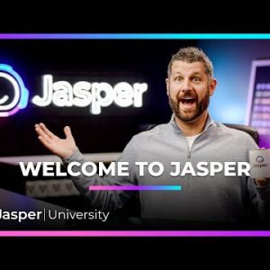 Getting started with Jasper - Jasper University