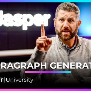 Paragraph Generator Template - Jasper University